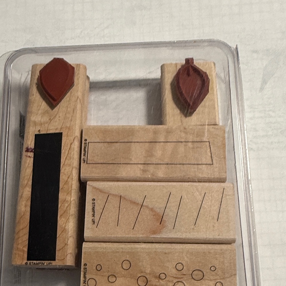 Stampin up Wooden Rubber Stamp Set - big birthday candle